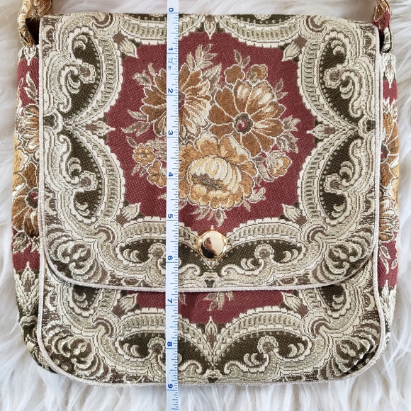 EUC Floral Tapestry Batik Shoulder Handbag - Picture 11 of 11